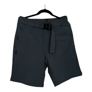 Matix Mens Dark Gray Comfort Quick Dry Shorts With Belt Size 30